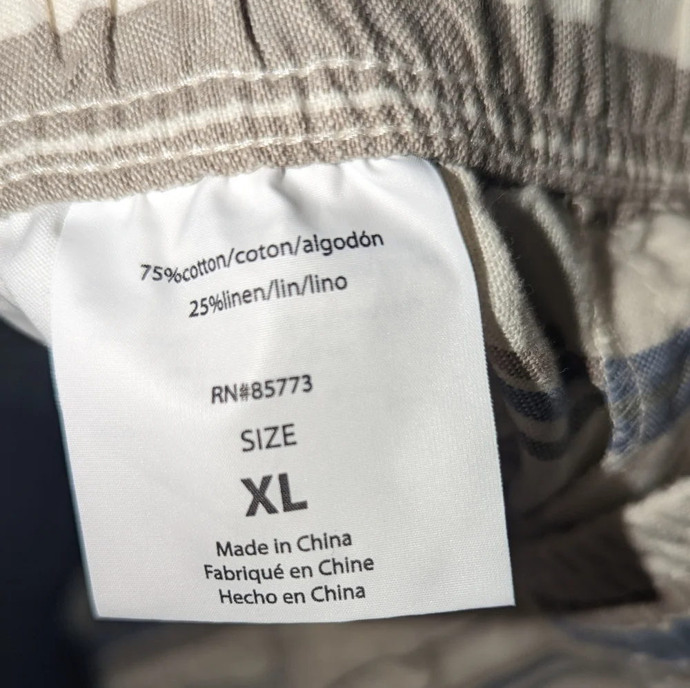 NWT, O'Neill Low-Key Striped Shorts -Elastic Waist - Men's Size XL - Picture 4 of 6